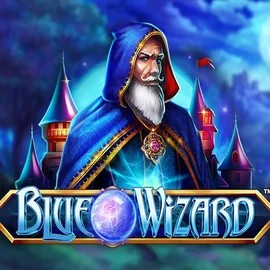 Logo of Blue Wizard from Quickspin at Shiny Joker Casino