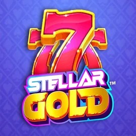 Official Slots logo: Stellar Gold by Snowborn Games at Shiny Joker Casino